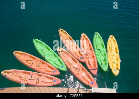 Colori del mare kayak, Safari Quest, American Safari crociere, Mare di Cortez, Baja California, Messico Foto Stock