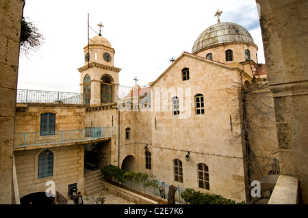 Convento di Nostra Signora del monastero Sayidnaya Seidnaya 547 annuncio vicino a Damasco in Siria Vergine Maria apparve all'imperatore Giustiniano Foto Stock