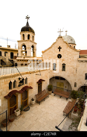 Convento di Nostra Signora del monastero Sayidnaya Seidnaya 547 annuncio vicino a Damasco in Siria Vergine Maria apparve all'imperatore Giustiniano Foto Stock