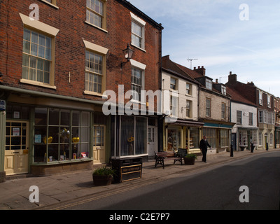 High Street in Bridlington Old Town East Yorkshire Inghilterra Foto Stock