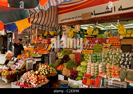Vecchia di Damasco Siria orange succo di frutta Souq market Foto Stock