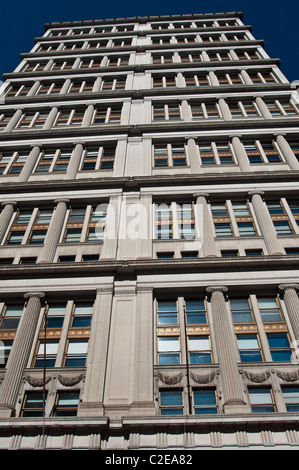 195 Broadway, Edificio Telefono, telegrafo edificio o Western Union Building luogo di prima colazione continentale chiamata telefonica Foto Stock