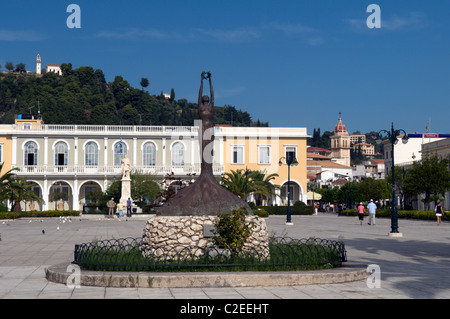 Città di Zacinto Grecia Zante Foto Stock