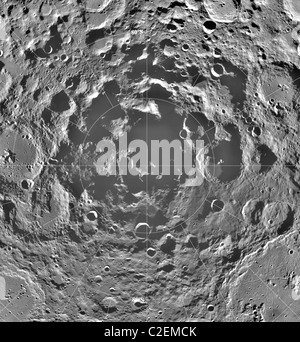 Il polo sud della Luna Foto Stock