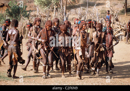 Hamar tribù Etiopia Foto Stock