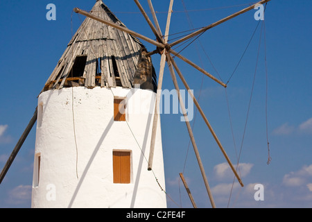 Il mulino a vento di Quintin San Pedro Del Pinatar Parco Nazionale Foto Stock