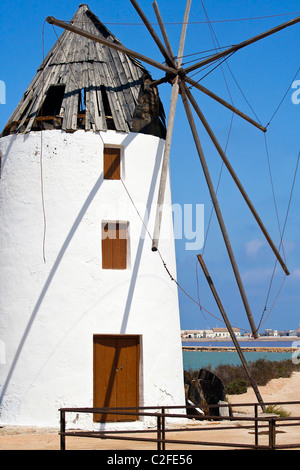 Il mulino a vento di Quintin San Pedro Del Pinatar Parco Nazionale Foto Stock