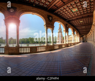 ES - Andalusia: Siviglia la famosa Plaza de Espana Foto Stock