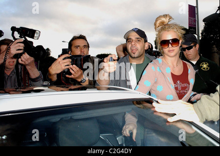 Britney Spears va shopping presso il negozio baby 'Bel Bambini' sulla North Robertson Boulevard West Hollywood, California - 09.11.07 Foto Stock