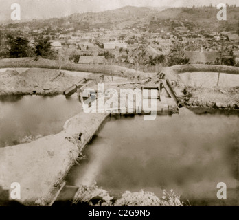 Placer Mining, Columbia, Tuolumne County, i serbatoi Foto Stock