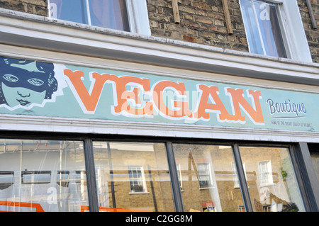 Vegan Boutique Kings Cross Vegan prodotti alimentari Foto Stock