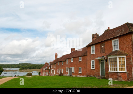 Vista di scudi grandi Hard, New Forest, Hampshire, Inghilterra. Foto Stock