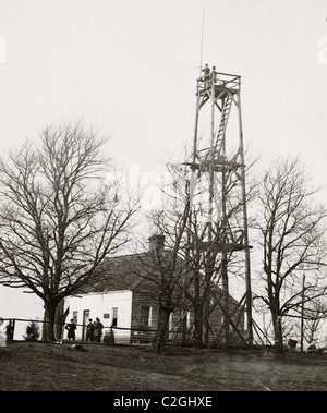 Pietroburgo, Va. torretta di segnalazione a quattordicesimo New York artiglieria pesante la sede centrale Foto Stock