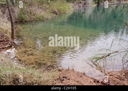 Rive di uno dei laghi di Montebello in Chiapas, Messico Foto Stock