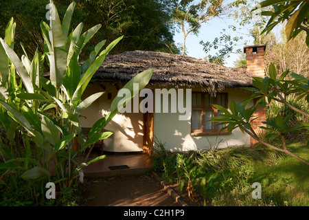 Valutazione edificio in moivaro Coffee plantation lodge, Arusha, Tanzania africa Foto Stock