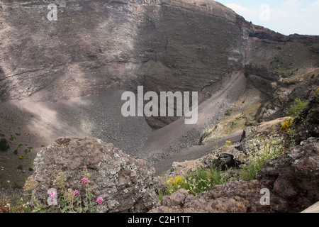 Cratere del Monte Vesuvio, Napoli, campania, Italy Foto Stock