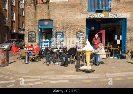 Café Bar Weymouth Dorset Regno Unito Foto Stock