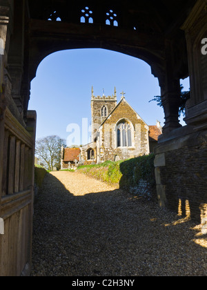 La chiesa di San Pietro e di San Paolo a West Newton, il Sandringham Estate in Norfolk, Inghilterra. Foto Stock