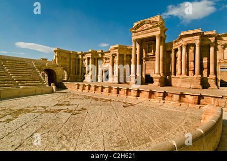 Anfiteatro romano teatro arena circo a Palmyra Siria secondo secolo, 2nd secolo Foto Stock