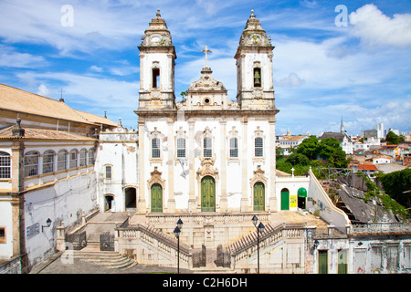 Igreja da Ordem Terceira do Carmo e il Pelourinho, vecchio Salvador, Brasile Foto Stock