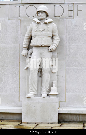 Statua di guerra americana e Memorial Cemetery a Madingley, vicino a Cambridge, Inghilterra Foto Stock