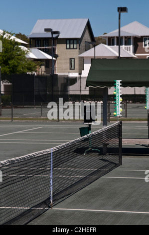 Campi da tennis in argilla al rosmarino Beach, Florida. Foto Stock