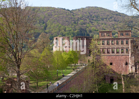 Castello di Heidelberg, Baden-Wuerttemberg, Germania Foto Stock