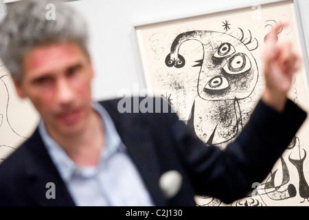 La Joan Miro, Scala di fuga mostra apre alla Tate Modern. Esso è congiuntamente curata da Matthew Gale e Marko Daniel Foto Stock