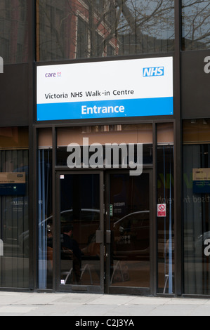 Un NHS Walk-in chirurgia nel centro di Londra entro il Westminster Primary Care Trust area. Foto Stock