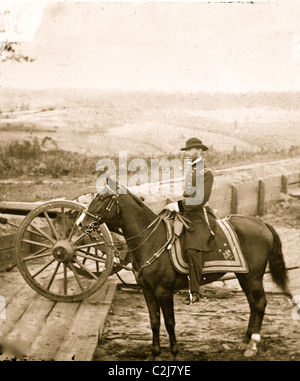 Generale William Tecumseh Sherman a cavallo Foto Stock