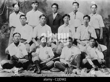 Cinese squadra di baseball da Honolulu Hawaii Foto Stock