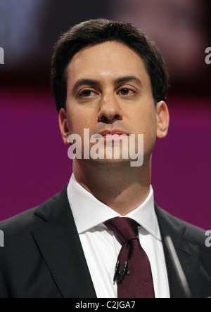 ED MILIBAND MP leader del partito laburista 28 settembre 2010 Manchester Central Manchester Inghilterra England Foto Stock