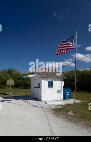 Ochopee Post Office è la fama di essere il più piccolo ufficio postale negli Stati Uniti. Tamiami per voli Trail, Everglades, Florida, Stati Uniti d'America Foto Stock