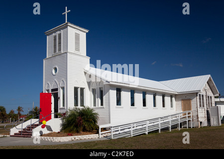 Everglades Chiesa comunitario stabilito 1926. Everglades City, Florida, Stati Uniti d'America Foto Stock