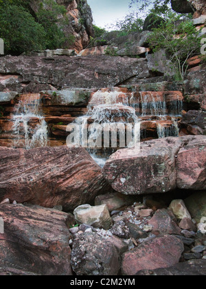 Piccole cascate in Chapada Diamantina, Bahia, Brasile Foto Stock