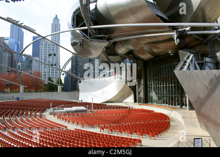 JAY PRITZKER PAVILION Chicago STATI UNITI D'AMERICA 10 Novembre 2010 Foto Stock