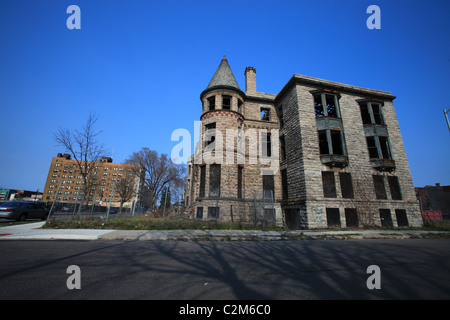 James Scott mansion Detroit creepy case abbandonate 2011 Foto Stock