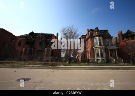 Detroit case abbandonate 2011 Foto Stock