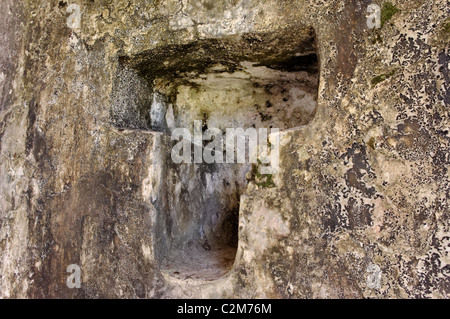 Le rovine del palazzo di Palenque, Chiapas Foto Stock