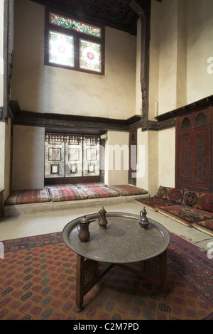 Casa Al-Suhaymi, Darb al Asfur, Cairo. 1648 -1796. Interno. Foto Stock