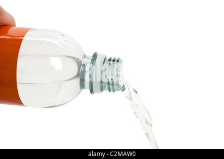 Water Pouring with white background Foto Stock