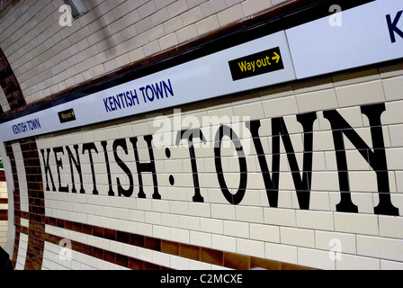 Kentish Town la stazione della metropolitana di Londra Foto Stock