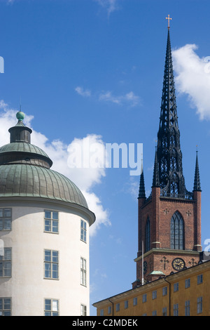 Il palazzo di Wrangel e dei Cavalieri (Chiesa Riddarholmskyrkan), Stoccolma. Foto Stock