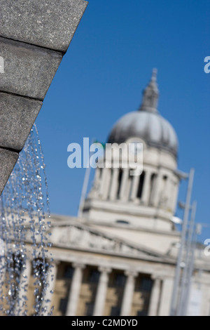 Piazza del Mercato Vecchio, Nottingham, Inghilterra. RIBA premiato riconversione. Foto Stock