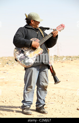 Un canto ribelle in Libia Foto Stock