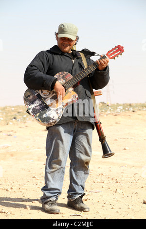 Un canto ribelle in Libia Foto Stock