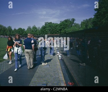 Vietnam Memorial, Washington DC Foto Stock