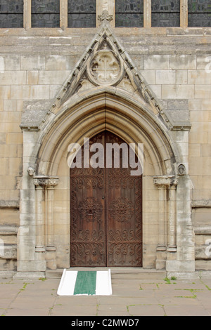 Selby Abbey del transetto sud porta Foto Stock