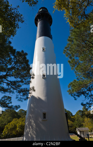 Faro storico nella caccia Island State Park in The Beaufort area della Carolina del Sud Foto Stock