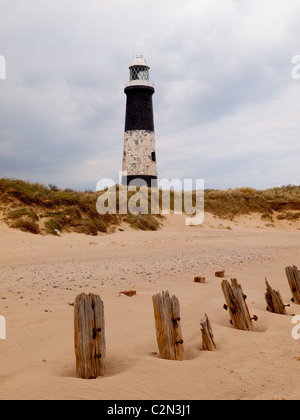 Spurn Capo Faro Holderness Humberside ora in disuso Foto Stock